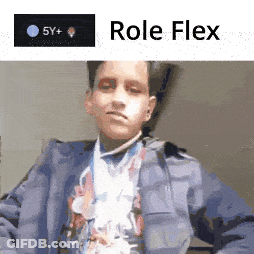 Boy With Role Flex GIF