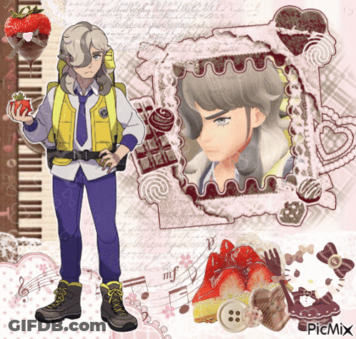 Boy With Strawberry Picmix GIF