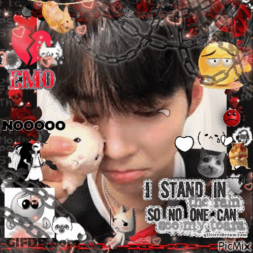 Boy With Stuffed Animal I Stand In So No One Can GIF
