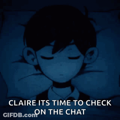 Boy With Text Claire Its Time To Check On The Chat GIF