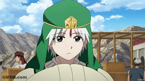 Boy With White Hair And Green Hat GIF