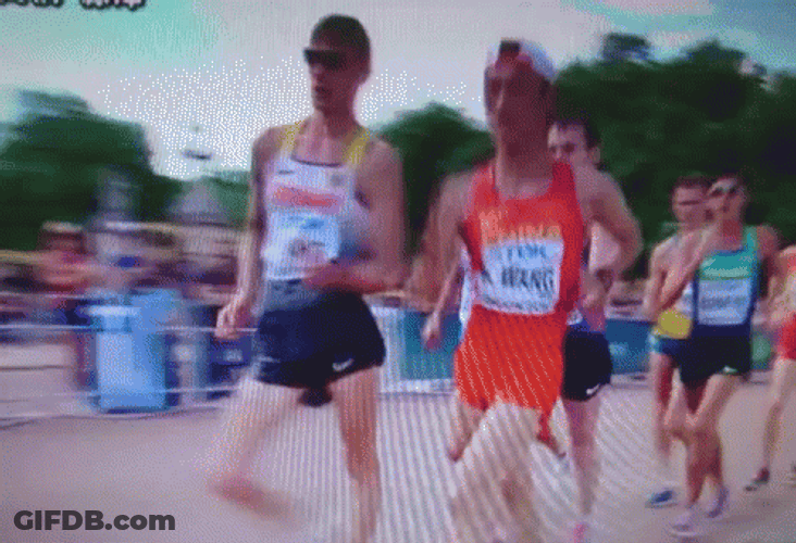 Boys Speed Walking Competition GIF
