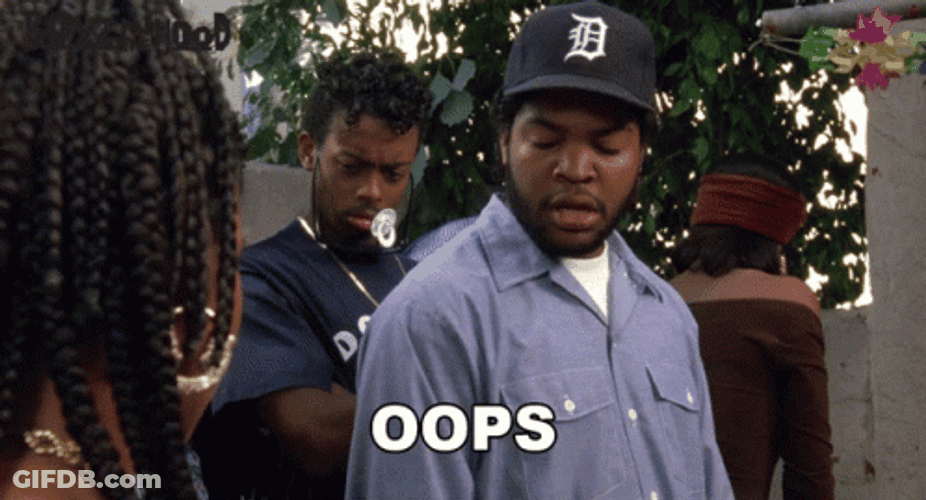 Boyz N The Hood Ice Cube I'm Sorry Bitch Oops GIF