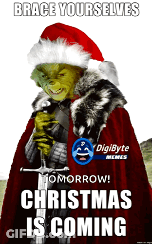 Brace Yourselfs Tomorrow ! Christmas Is Coming Poster GIF