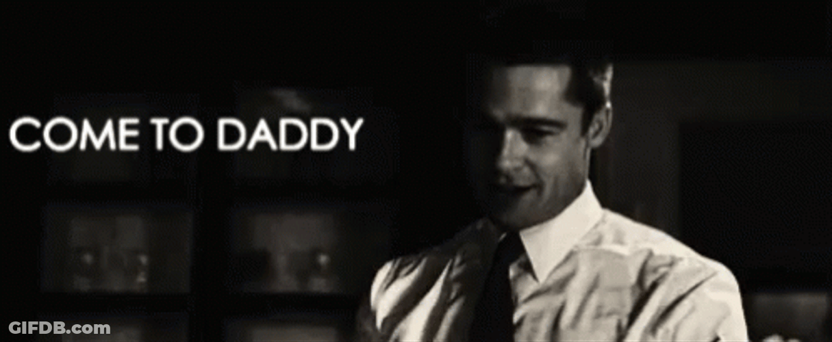 Brad Pitt Come To Sugar Daddy GIF