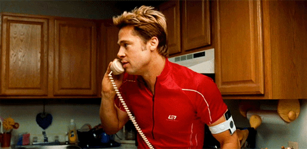 Brad Pitt Hysterical Laugh GIF