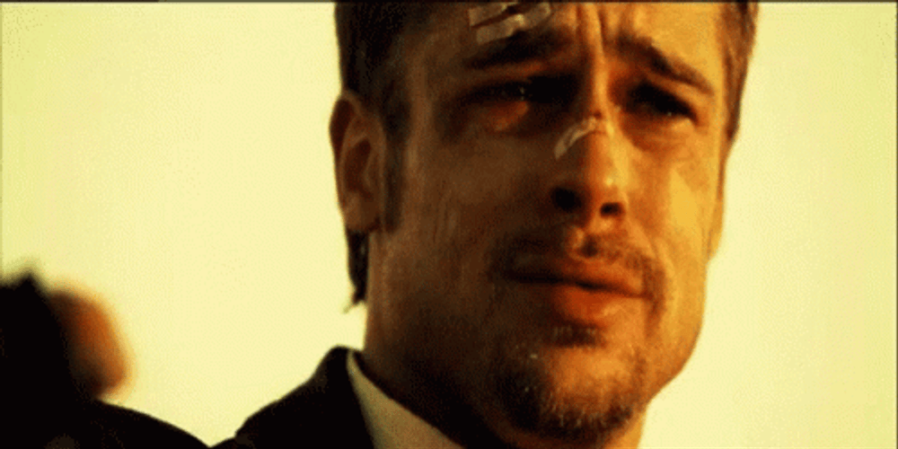 Brad Pitt Pointing Gun GIF
