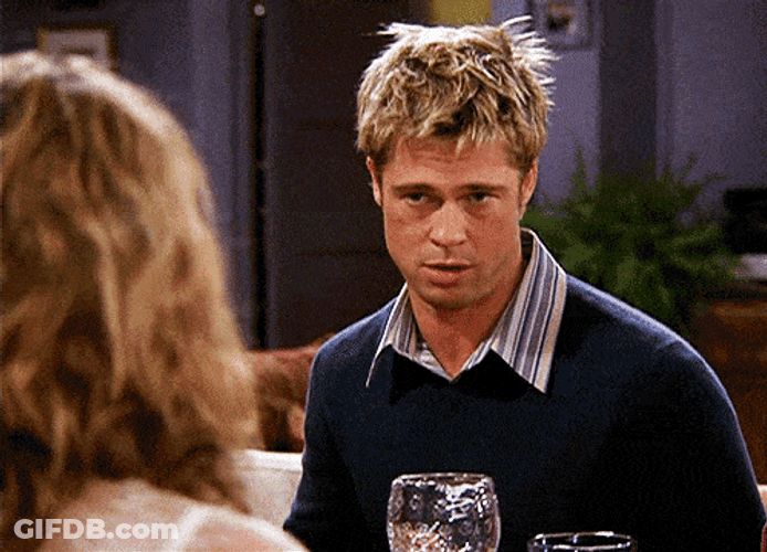 Brad Pitt Sarcasm Mean Reaction GIF