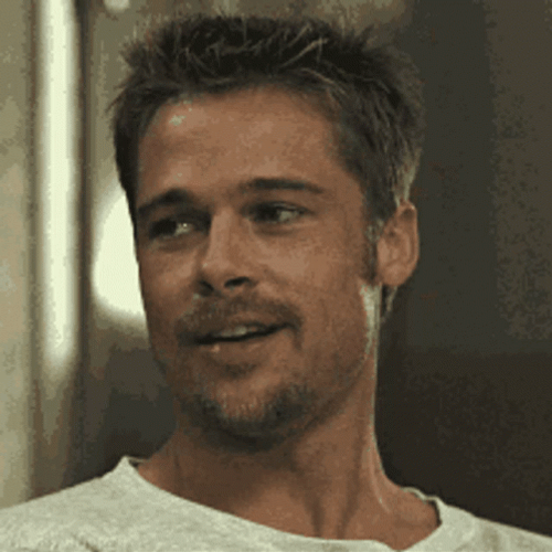 Brad Pitt Smiling GIF