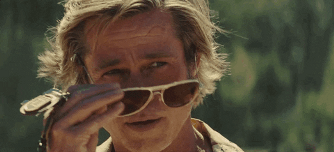 Brad Pitt Taking Sunglasses Off GIF