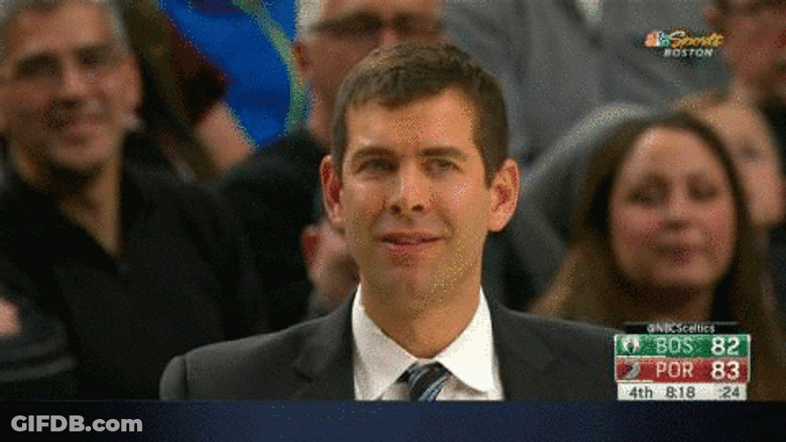 Brad Stevens Looking Confused GIF