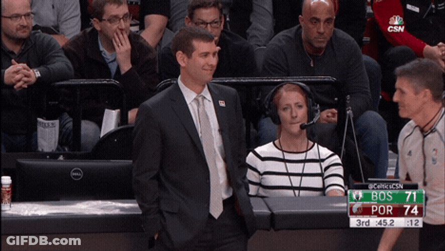 Brad Stevens Looking Downward GIF