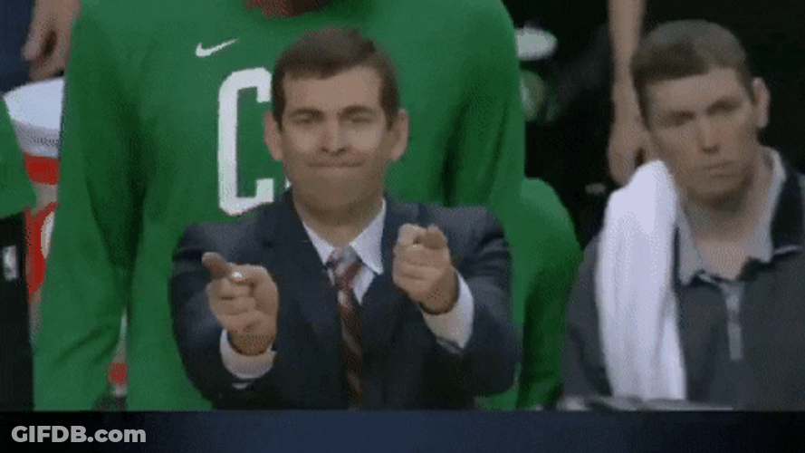Brad Stevens Pointing His Fingers GIF