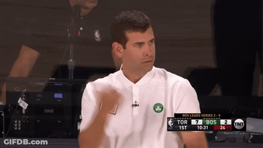 Brad Stevens Shaking His Hand GIF