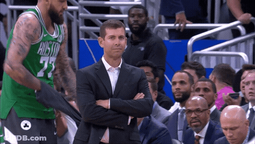 Brad Stevens Shaking His Head GIF