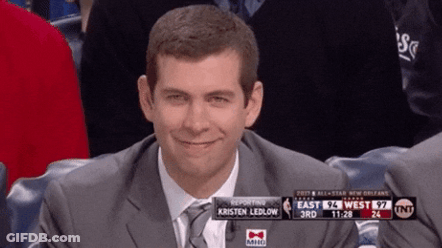 Brad Stevens Smiling Brightly GIF