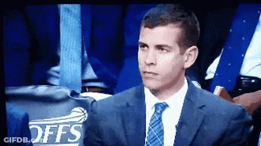 Brad Stevens Steadily Staring GIF