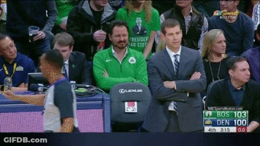Brad Stevens Walking With Arms Folded GIF