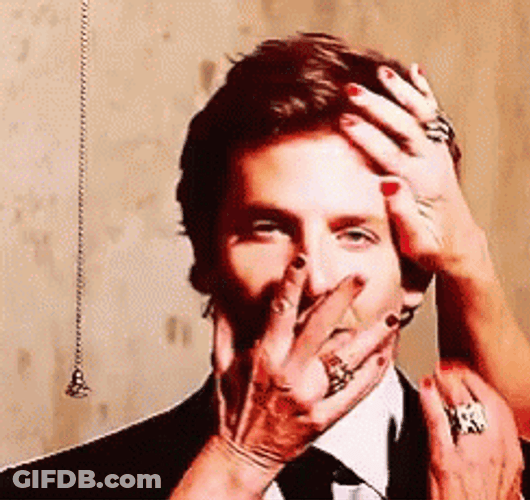 Bradley Cooper Hands All Over GIF