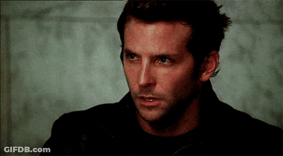 Bradley Cooper Shocked Scream Alias GIF