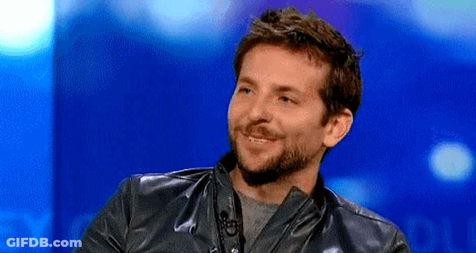 Bradley Cooper Yes Nod Interview GIF
