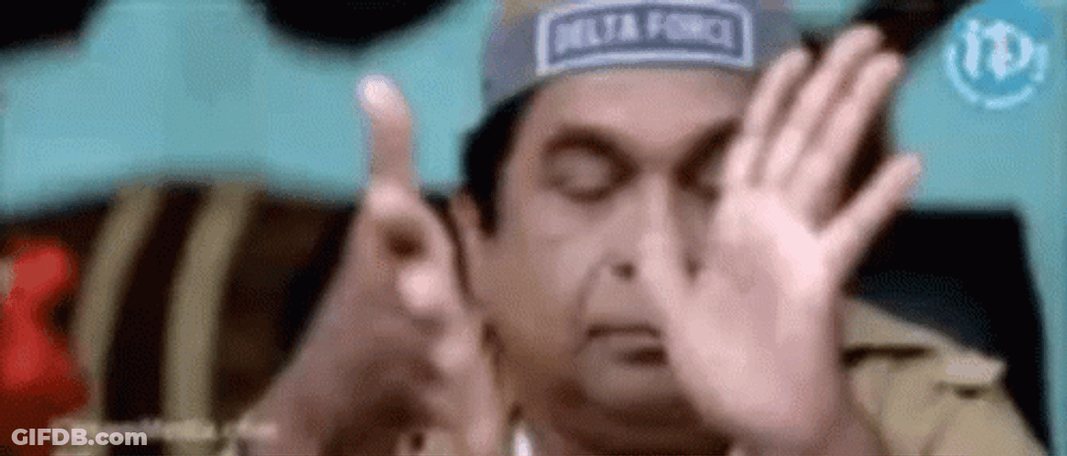 Brahmanandam Bored Clap GIF