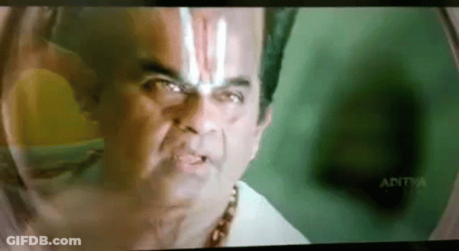 Brahmanandam Confused Reaction GIF