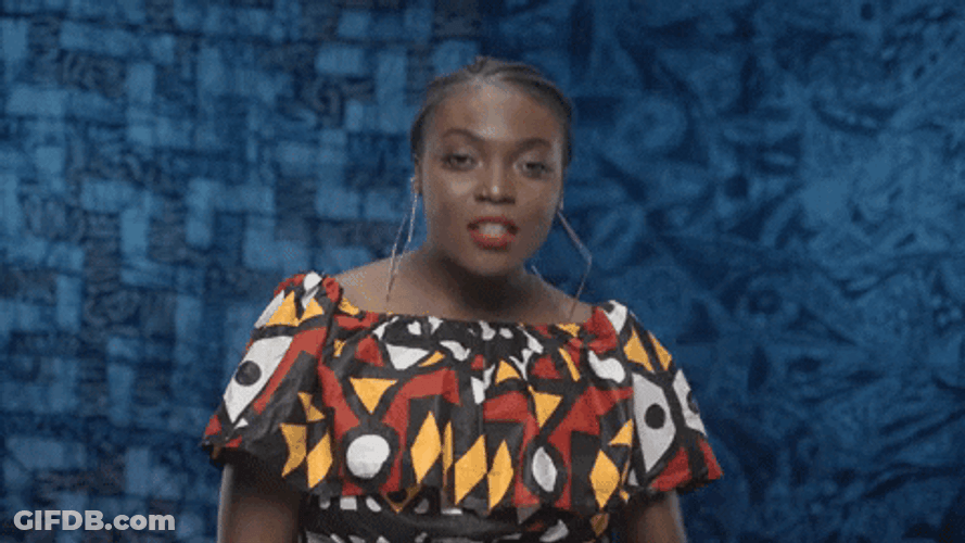 Braided African Girl Dancing GIF