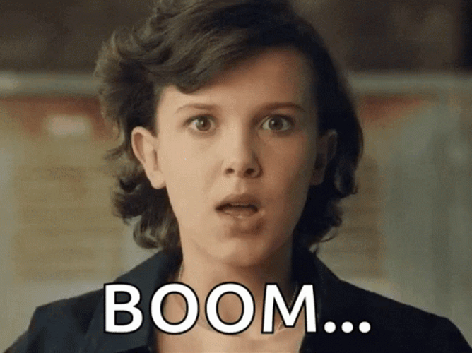 Brain Blast Millie Bobby Brown GIF