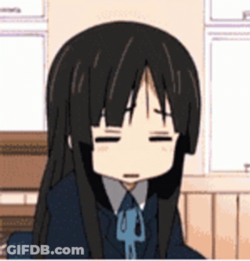 Brain Blast Mio Akiyama Exploding GIF