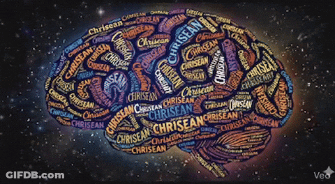 Brain Drawing With Chrisean Written On It GIF