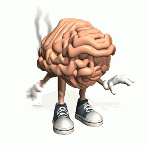 Brain Is Smoking After Overworking GIF