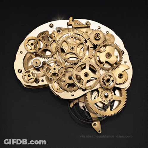 Brain Made Of Gears Steampunktendances.com GIF
