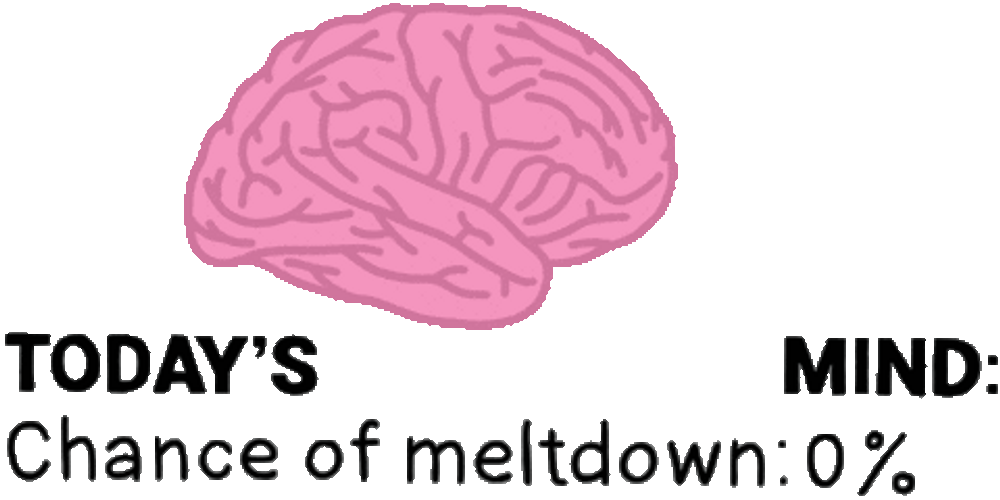 Brain Meltdown Transparent Sticker GIF