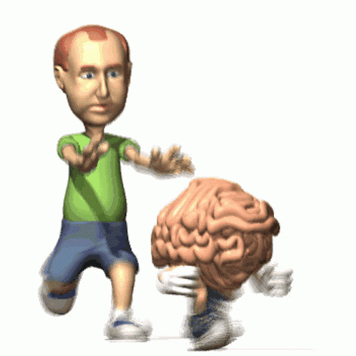Brain Running Away GIF