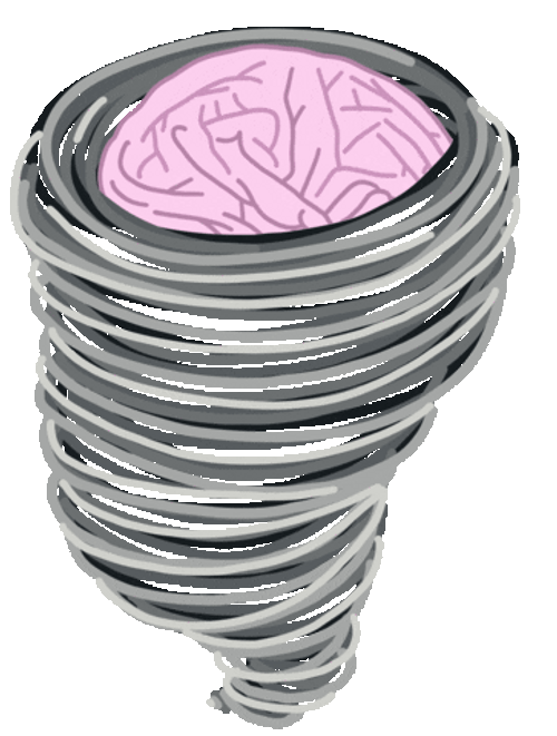 Brain Storm Tornado Transparent Sticker GIF