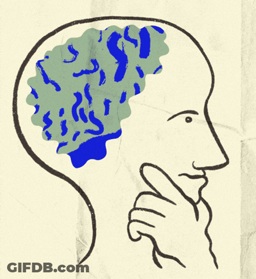 Brainstorming Hands On The Chin GIF