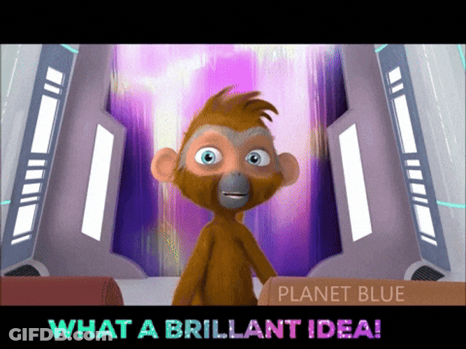 Brainstorming Monkey Brilliant Idea GIF