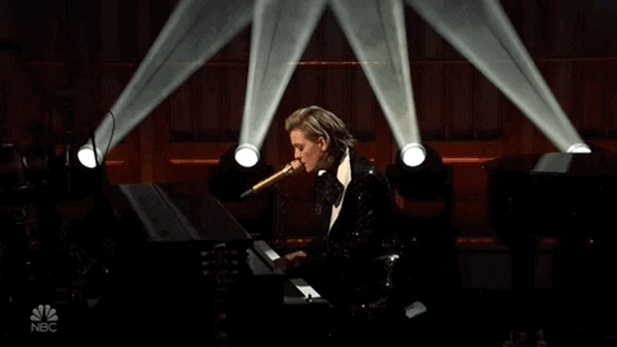 Brandi Carlile Playing Piano In SNL GIF
