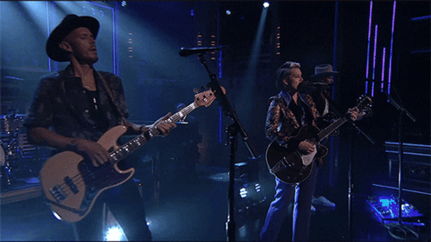 Brandi Carlile Singing In Jimmy Fallon GIF