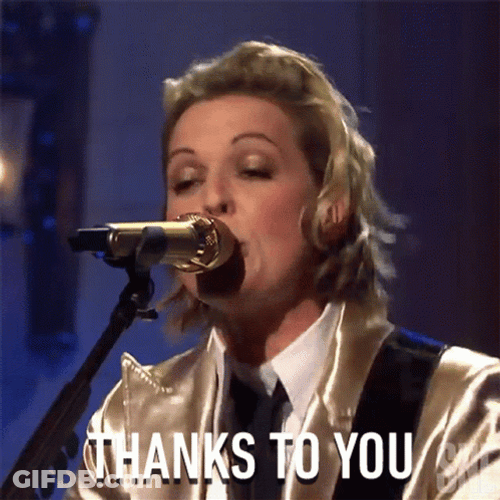 Brandi Carlisle Signing Thanks To You GIF
