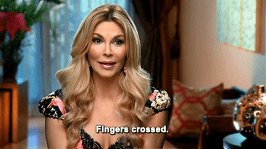Brandi Glanville Fingers Crossed GIF