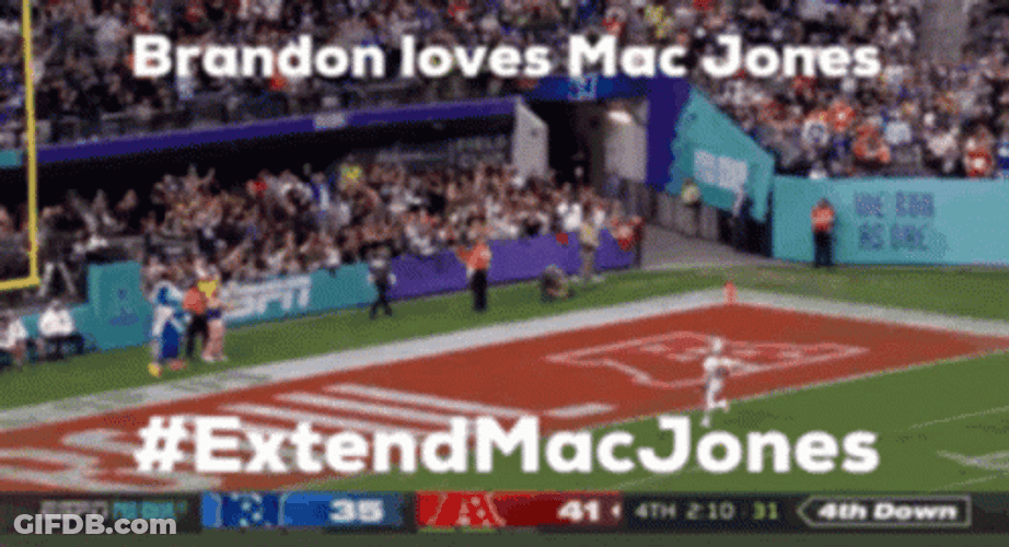 Brandon Loves Mac Jones GIF