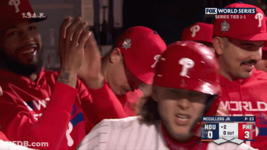 Brandon Marsh Encourage His Teammate GIF