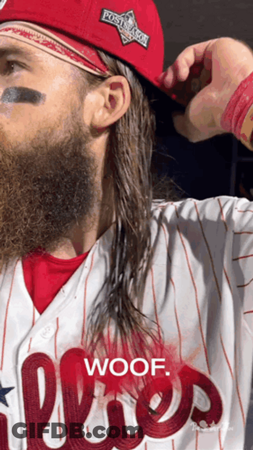 Brandon Marsh Woof GIF