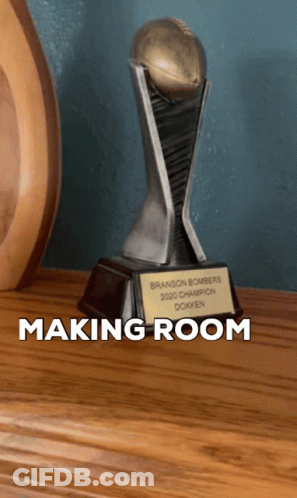 Branson Bombers 2020 Champion Dokken Trophy GIF