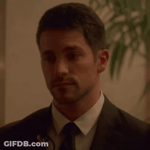 Brant Daugherty Ignoring Teary Eye GIF