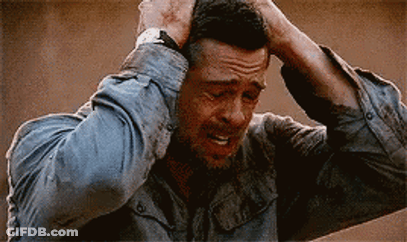 Brat Pitt Frustration GIF