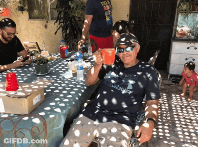 Brat Summer Drinking Man GIF