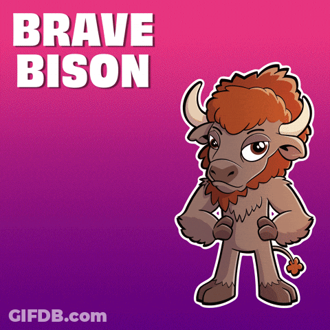 Brave Bison GIF